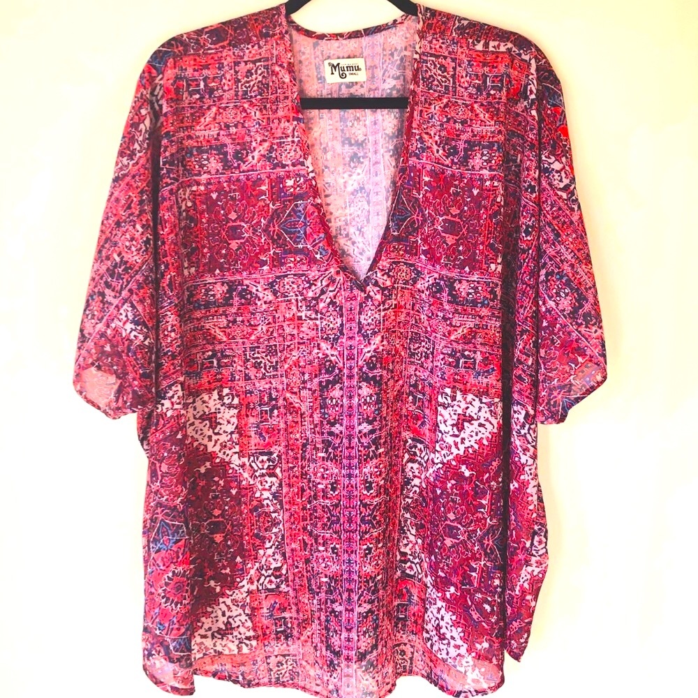 ❤️ Show Me Your Mumu Boho Top ❤️ Tunic Shook